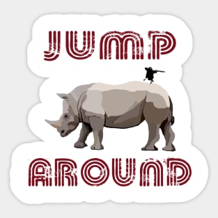 Jump Around Sticker